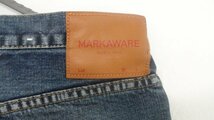 MARKAWARE　マーカウェア　TAPERED FIT 5P VINTAGE WASHED DARK (ASTD-41PT11C)　marka　加工デニム　ストレート　新品未使用　定価約3万円_画像6