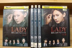 DVD LADY 最後の犯罪プロファイル 全5巻 北川景子 木村多江 ※ケース無し発送 レンタル落ち ZN315