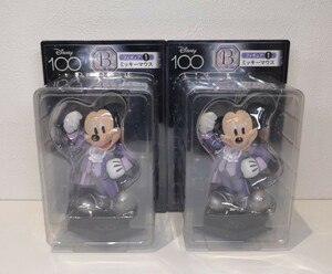 Disney100 ハッピーくじ B賞① ミッキーマウス フィギュア2体セット