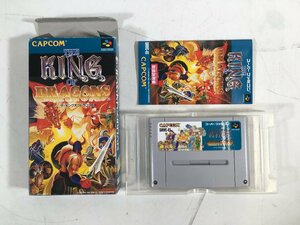 SFC スーパーファミコン ソフト THE KING OF DRAGONS ザ・キングオブドラゴンズ 箱 説明書 付き カプコン ユーズド