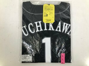 FUKUOKA SoftBank HAWKS 福岡ソフトバンクホークス ユニフォーム ブラック #1 内川聖一 サイズ L 未開封