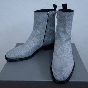 # ALEXANDER McQUEEN # Alexander McQueen silver heel boots size 41