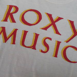 ■ 80s Roxy Music Vintage T-shirt ■ ロキシーミュージック ヴィンテージ Tシャツ 当時物 本物 バンドT ロックT 