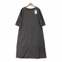 evam eva エヴァム エヴァ 19SS cut&sew one-piece ワンピース M チャコール_画像1