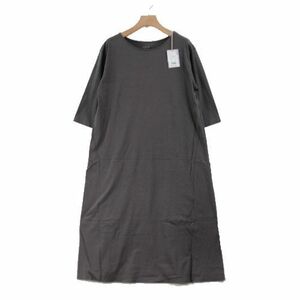 evam eva エヴァム エヴァ 19SS cut&sew one-piece ワンピース M チャコール