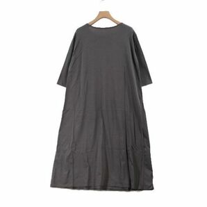 evam eva エヴァム エヴァ 19SS cut&sew one-piece ワンピース M チャコールの画像2