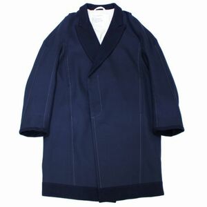 oomaruseisakusho2inc. 大丸製作所 PEAKED COLLAR OVERCOAT ピークドカラー オーバーコート 0 ネイビー