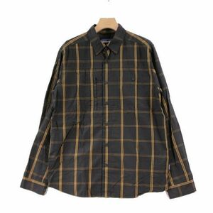 Patagonia パタゴニア 17SS LS Gallegos Shirt ガジェゴス シャツ S ブラウン