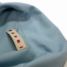 MARNI マルニ 23SS トロピカルウール オープンカラー ボーリングシャツ 48 ブルー_画像4