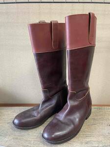 【JUNYA WATANABE COMME des GARCONS/ジュンヤワタナベ コムデギャルソン】Leather Long Boots sizeS レザー ロングブーツ 乗馬ブーツ