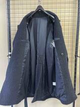 【Name./ネーム】Wool Mohair Chester Coat size1 MADE IN JAPAN ウール×モヘヤ シャギー チェスターコート オーバーコート ブラック_画像5