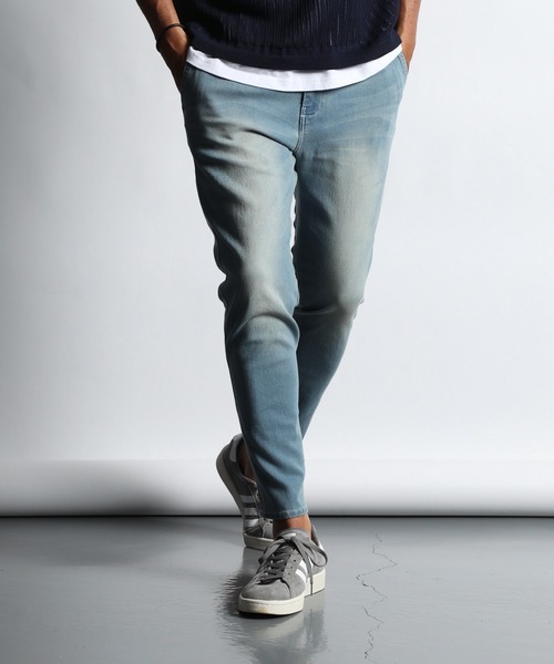 定価以下即決 キムタク私物 21SS MINEDENIM Cupra Denim Hem Zip Easy