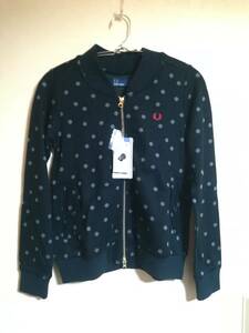  new goods rare FRED PERRY Jaguar do dot blouson jersey jersey polka dot size S