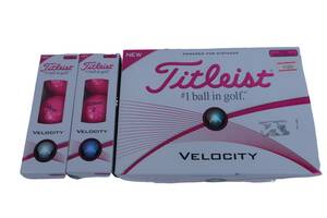 【新品】Titleist(タイトリスト) ゴルフボール ピンク 1ダース+2スリーブ VELOCITY 2016年モデル ゴルフウェア 2311-0040 ゴルフボール