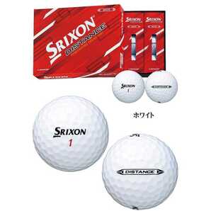 【新品】SRIXON(スリクソン) ゴルフボール 白 1ダース(12球入り) DISTANCE 2022年モデル ゴルフウェア 2310-0129 ゴルフボールの画像2