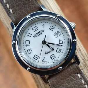HERMES　エルメス 腕時計 レディース CL 5.40 自動巻き 社外ベルト