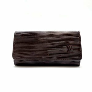 LOUIS VUITTON ルイヴィトン M6382D ミュルティクレ4 モカ キーケース キーリング 4連 ブラウン 茶色 メンズ レディース 管理RY23004914