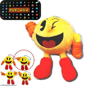 【新品 タグ付】 パックマン　ぬいぐるみ Pac-Man PAC-MAN 　ウインク 立ちポーズ