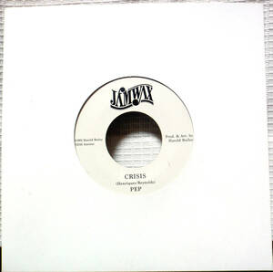 試聴 フランス 7inch. フィメール・レゲエ PEP / CRISIS □DUB 初期ダンスホール Lovers reggae HAROLD BAILEY プロデュース