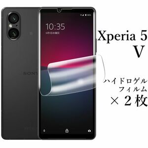 送料無料★Xperia 5 V SO-53D SOG12 XQ-DE44 ハイドロゲルフィルム×２枚 