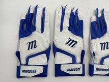 Marucci マルーチ 野球 両手バッティンググローブ ホワイトxブルー Size-M　2セット まとめ売り_画像3