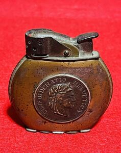 * super-rare goods! rare! Evans EVANS oil lighter coin lighter America made smoking . antique Vintage 