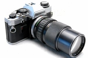 OLYMPUS オリンパス 人気の高級一眼レフカメラOM-10ボディ+ 純正75-150mm高級レンズ付 希少な作動品