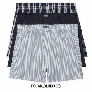 ※訳あり アウトレット★2 Calvin Klein(カルバンクライン)ck トランクス ボクサー 3枚セット NB4006 POLAR_BLUE(460) Sサイズ