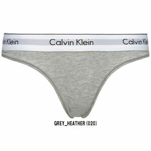 ※訳あり アウトレット Calvin Klein(カルバンクライン)ck Tバック ビキニ ショーツ modern cotton F3786 grey_heather(020) Sサイズ