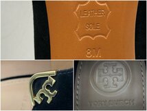 11280367　▽ TORY BURCH トリーバーチ パンプス ピンヒール スウェード 黒 ブラック サイズ8M レディース 中古_画像6