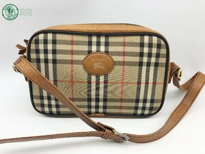 11420766　▽ BURBERRY BURBERRYS バーバリー ショルダーバッグ クラシックチェック ノバチェック ベージュ ブラウン 中古 ブランド品