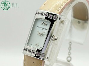 11650860　◇ SAINT HONORE サントノーレ シェル文字盤 シルバー スクエア バングルウォッチ レディース クォーツ QUARTZ QZ 腕時計 中古