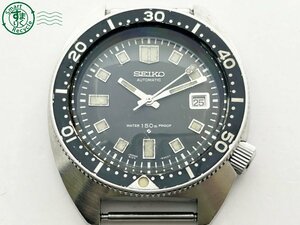 11442526　◇ 1円～! SEIKO セイコー AT 自動巻き セカンドダイバー 150M 6105-8000 黒文字盤 デイト 本体のみ メンズ 腕時計 中古