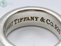 11522914　★ TIFFANY&Co. ティファニー 指輪 ナロー リング 1837 シルバー 925 約9号 1997 ブランド アクセサリー ジュエリー_画像5