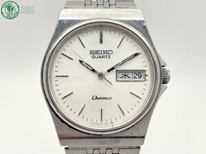 11522979　＃ SEIKO セイコー Chronos クロノス 8123-7090 クォーツ QZ 3針 デイデイト 腕時計 アナログ ヴィンテージ シルバー