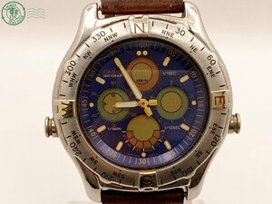 11283917　△ CASIO カシオ 腕時計 AW-401 ブルー文字盤 クォーツ QUARTZ QZ メンズ ヴィンテージ