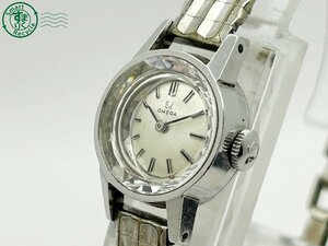 11413933　◇ OMEGA オメガ 511.088 Cal.483 手巻き 17石 シルバー カットガラス レディース 腕時計 中古