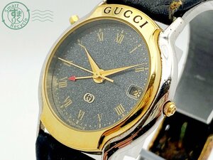 11444204　▽ GUCCI グッチ 8200M MONDIALE モンディアル メンズ 腕時計 グレー系文字盤 コンビ デイト ブランドウォッチ