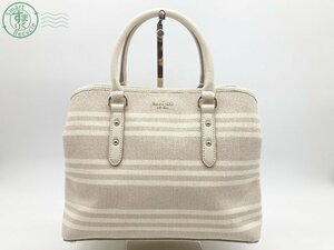 11644529　♭ Kate spade ケイトスペード WKRU5727 トートバッグ レザー キャンバス ハンドバッグ ストラップなし レディース 中古