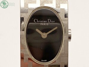11324325　△ 1円～！ Christian Dior クリスチャンディオール ミスディオール 腕時計 D70-100 黒文字盤 2針 クォーツ QZ レディース 中古