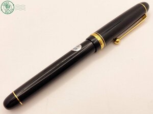 11444997　△ PILOT パイロット 万年筆 CUSTOM 74 カスタム カートリッジ式 ペン先 14K-585 5 F 刻印 ブラック×ゴールド 筆記未確認 中古