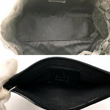 11643065　☆ GUCCI グッチ 101919 204991 ハンドバッグ 肩掛けバッグ GGキャンバス レザー ポーチ付き レディース 中古品_画像7