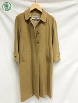 11310016　▽ BURBERRYS バーバリー コート 冬物 厚手 アウタージャケット レディース 婦人服 カシミヤ キュプラ キャメル系 中古品_画像1