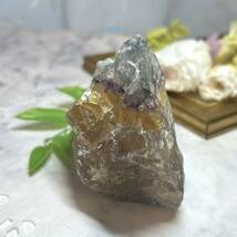 【E7510】イエローフローライト＊黄色蛍石＊原石＊グラデーション＊天然石＊Fluorite_画像4