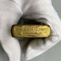 【A-7】ZIPPO ジッポ ライター ゴールド 刻印 ジッポーライター オイルライター 着火未確認_画像3