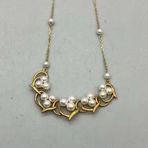 【A-21】 MIKIMOTO ミキモト パールネックレス 総重量 93g K18 18金 刻印 ゴールド アクセサリー ペンダント 真珠 パール ケース付き_画像4