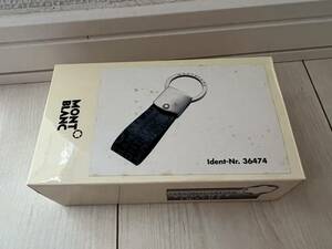 【送料込み】未使用開封品 MONTBLANC キーリング キーホルダー レザー 革 黒