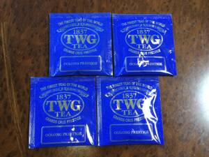 即決！TWG Tea◆ウーロン プレステージ ティーバッグ◆計4包◆烏龍茶/ウーロン茶