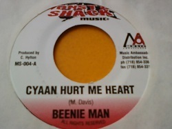レゲエ Beenie Man / Cyaan Hurt Me Heart 7インチです。