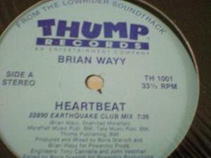 ディスコ Brian Wayy / Heartbeat 12インチです。